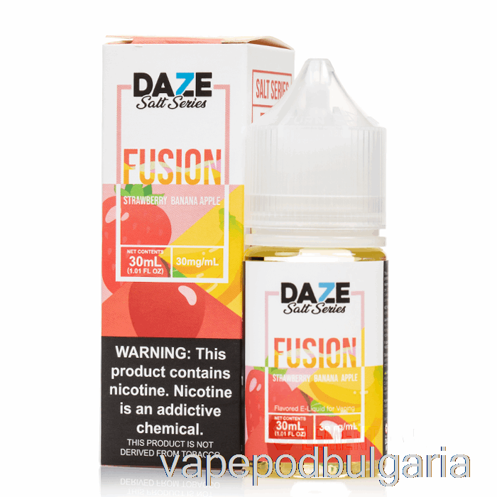 Vape Течности ягода банан ябълка - 7 Daze соли - 30ml 50mg
